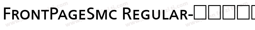 FrontPageSmc Regular字体转换